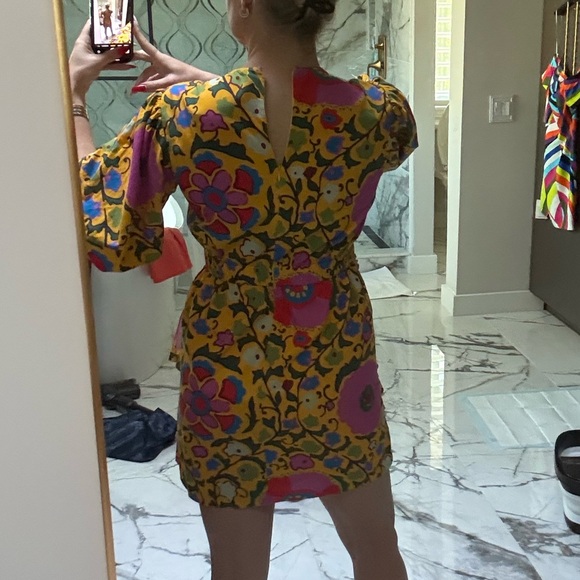 RHODE Naomi Smocked Floral Tiered Dress - Picture 6 of 17